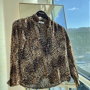 Leopard print blouse